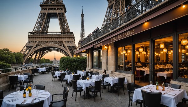Découvrez les meilleurs restaurants de la tour eiffel
